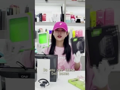 บรรจุภัณฑ์กล่องกระดาษแบบกำหนดเองหูฟังสีสันสดใสพร้อมหน้าต่าง PVC ใส