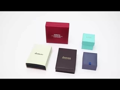 กล่องบรรจุเครื่องประดับ PU สร้อยหนัง LOGO Custom Design 2 ใน 1 Wholesale