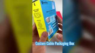 กล่องบรรจุภัณฑ์สายเคเบิล USB C แบบกำหนดเอง