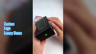 กล่องของขวัญสุดหรูโลโก้ที่กำหนดเองปิดแม่เหล็กพับได้