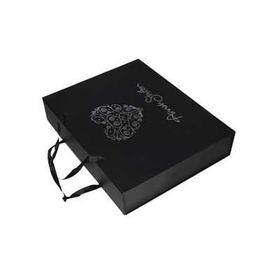 กล่องบรรจุภัณฑ์ของขวัญพับได้ Black Carboard กล่องของขวัญพับได้พร้อมฝาปิดแม่เหล็ก