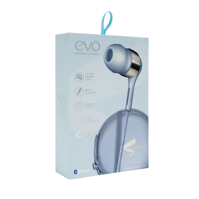 บรรจุภัณฑ์กล่องกระดาษแบบกำหนดเองหูฟังสีสันสดใสพร้อมหน้าต่าง PVC ใส