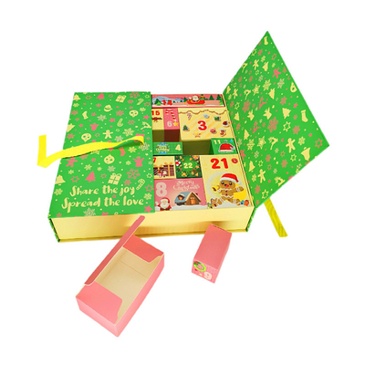 กล่องของขวัญคริสต์มาสสี Pantone ปฏิทินนับถอยหลัง Advent Blind Box
