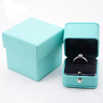 กล่องบรรจุเครื่องประดับ PU สร้อยหนัง LOGO Custom Design 2 ใน 1 Wholesale