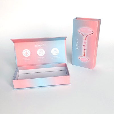 การพิมพ์ตามสั่ง Flip top Box การดูแลผิว หน้า รอลเลอร์ สินค้าบรรจุ Lady Beauty Tools การบรรจุ กระดาษกล่องสําหรับเครื่องสําอาง