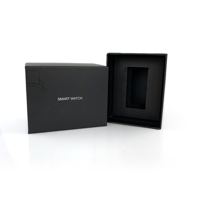 กล่องใส่นาฬิกาแบบแข็งพร้อมพิมพ์โลโก้ Premium Custom Spot UV กล่องของขวัญพร้อมถาด EVA สำหรับ Smart Watch