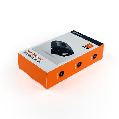 กล่องบรรจุภัณฑ์ไฟฉาย LED แบบหนีบที่ปรับแต่งเองจากโรงงาน กล่องกระดาษไฟหน้า พร้อมแผ่นกระดาษสำหรับไฟคู่